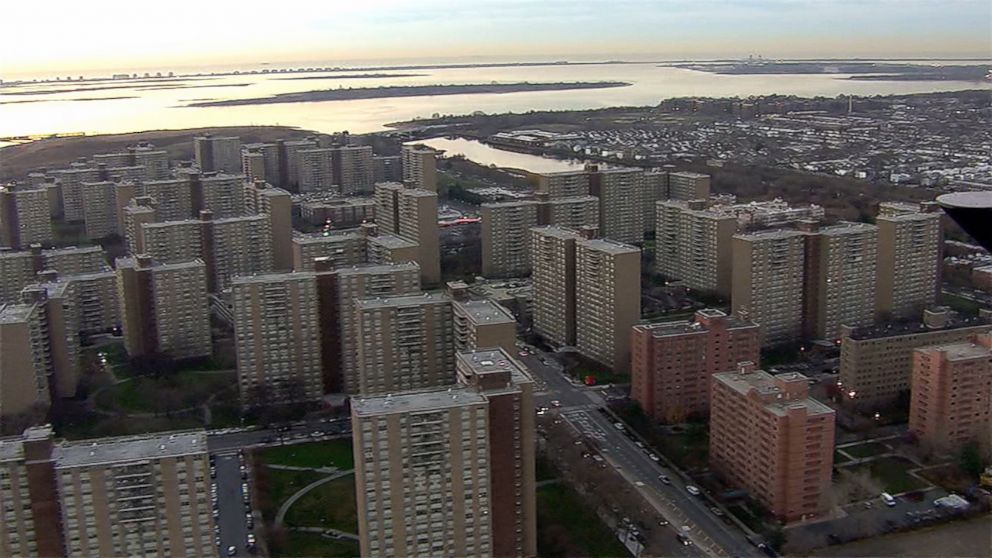 PHOTO: Buildings that are part of the Starrett City housing development in Brooklyn, New York, as seen from a helicopter on Dec. 6, 2016.