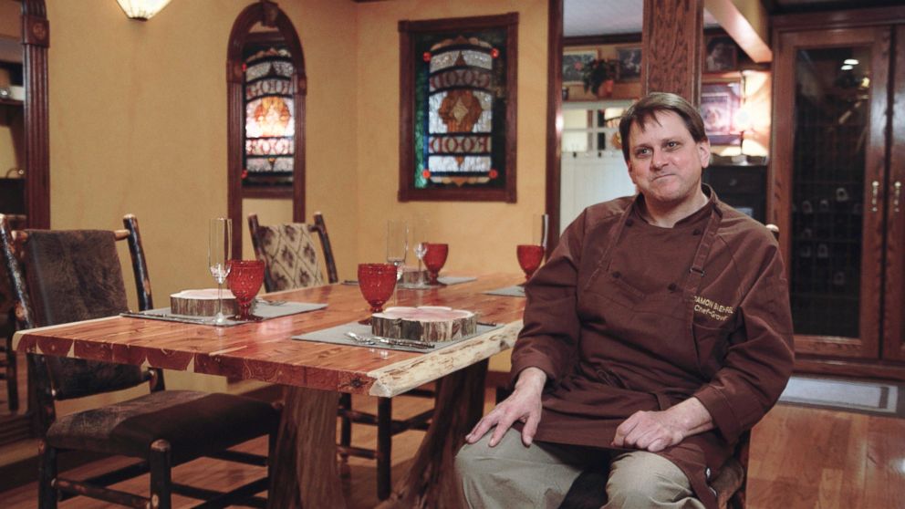 PHOTO:Damon Baehrel is seen in the dining area of his basement restaurant in Earlton, NY, Oct. 27, 2015. 