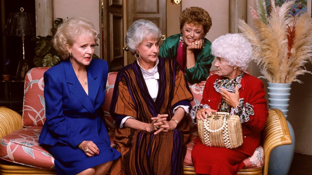PHOTO: Betty White, Bea Arthur, Rue McClanahan and Estelle Getty appear on the TV show "Golden Girls".
