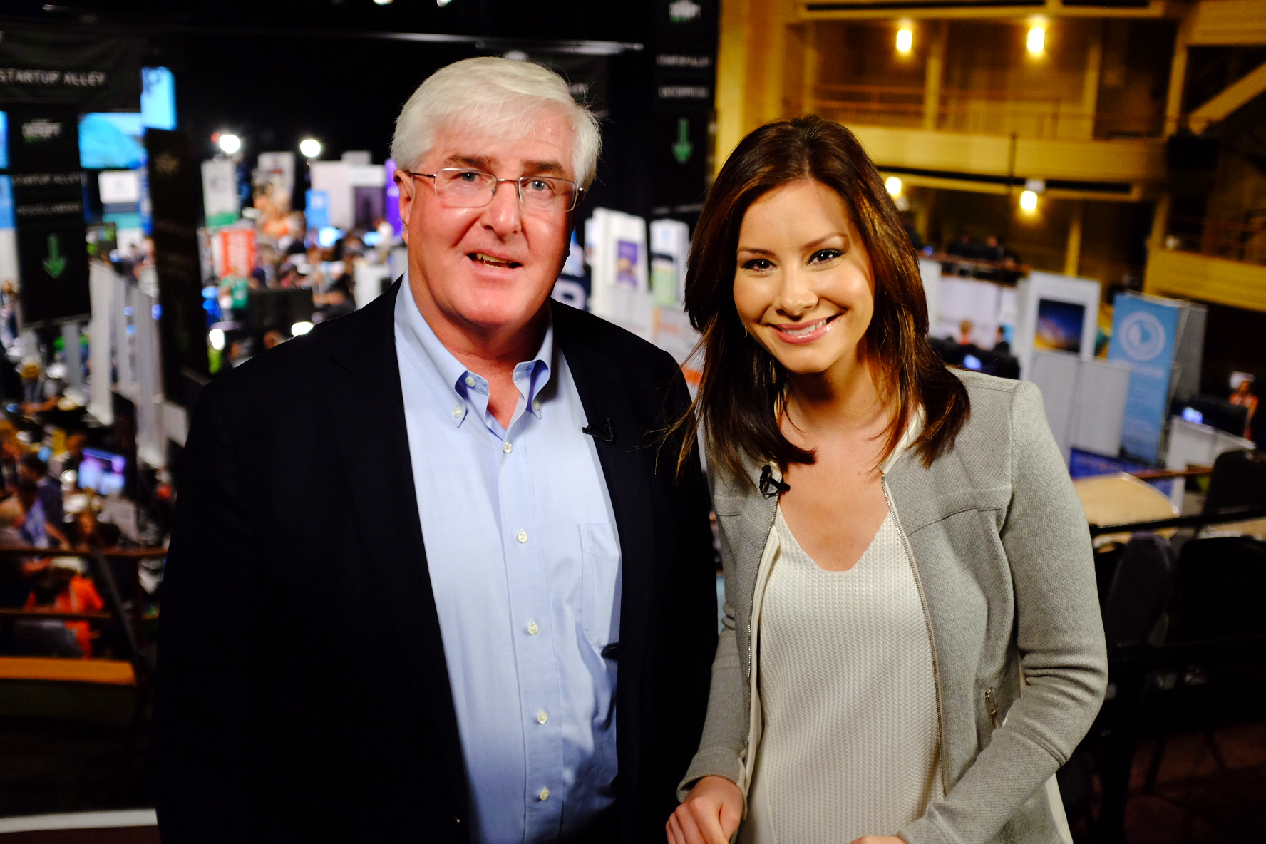 PHOTO: SV Angel founder Ron Conway speaks with ABC News' chief business and economics correspondent Rebecca Jarvis, May 4, 2015 in New York City. 