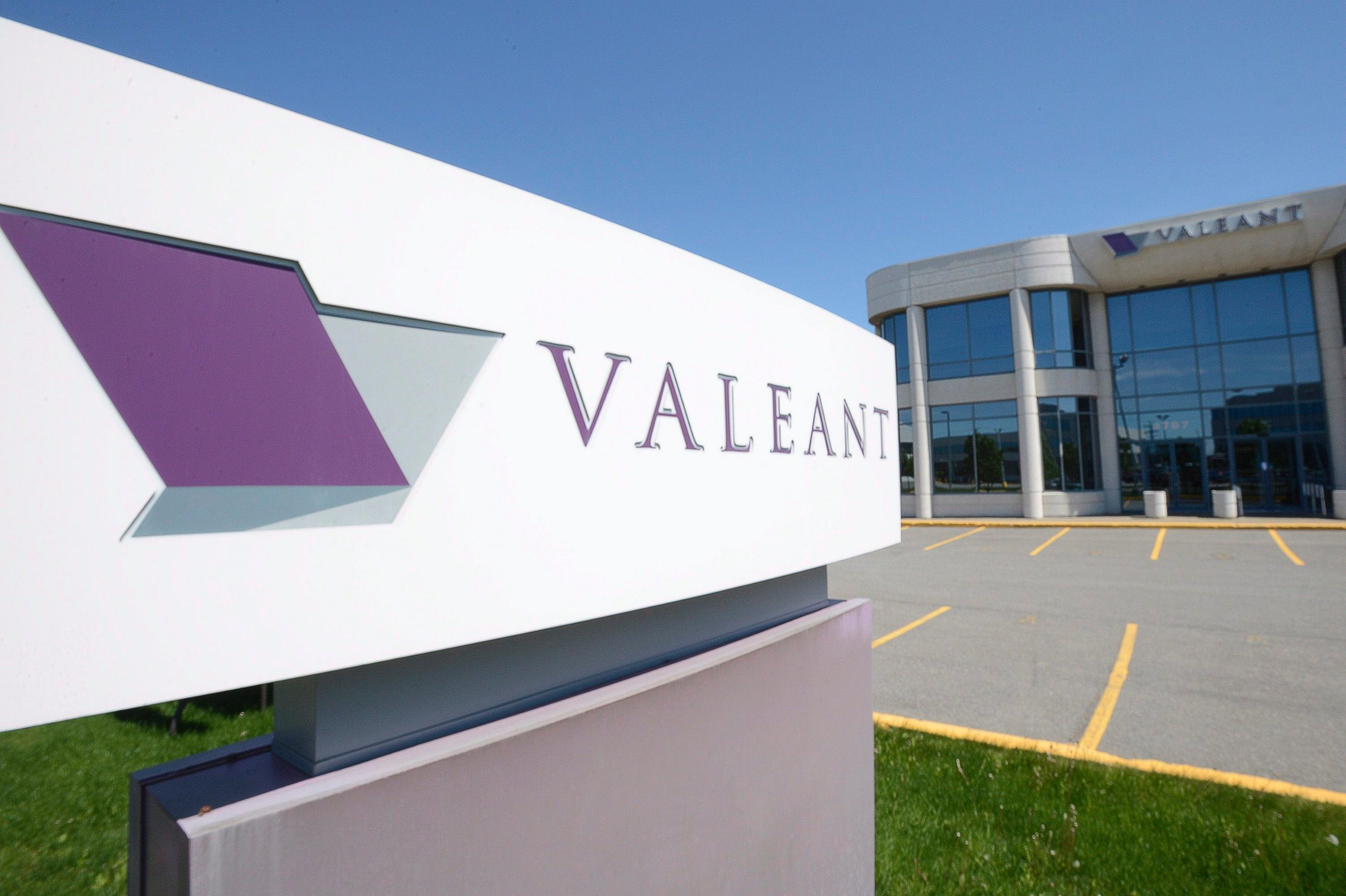 PHOTO:The head office and logo of Valeant Pharmaceuticals is shown in this file photo, May 27, 2013, in Montreal. 