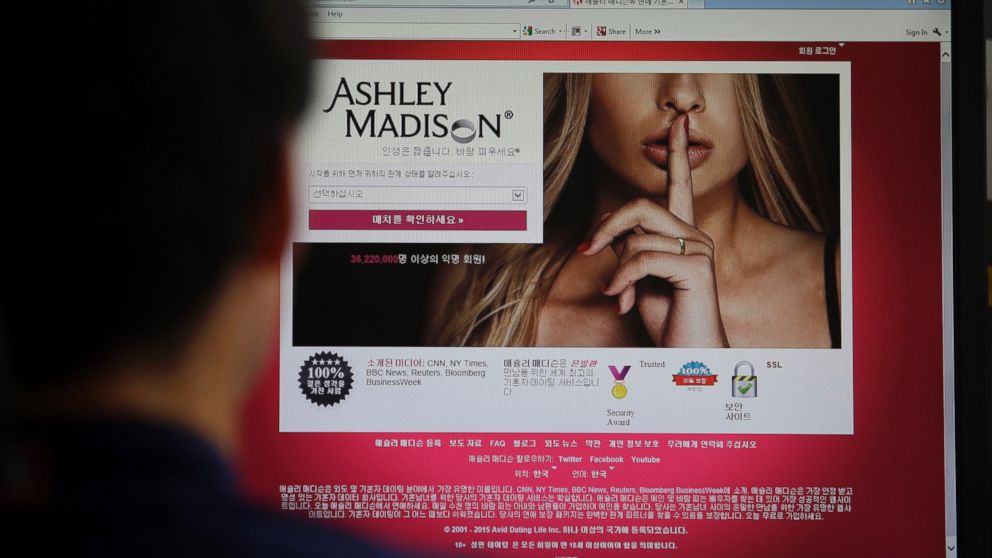 Ashley Madison's Korean web site is seen on a computer screen in Seoul, South Korea in this June 10, 2015 file photo.