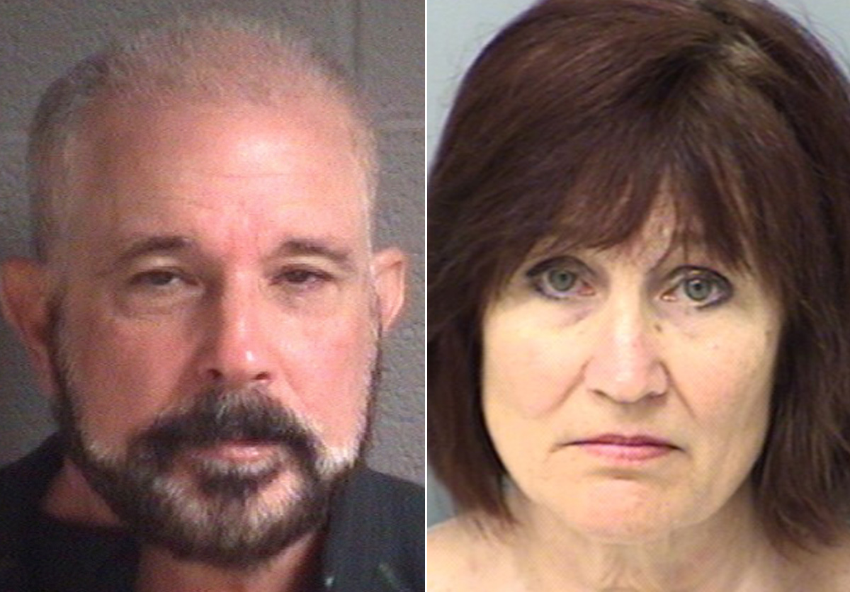 PHOTO: Jose Lantigua, left, is pictured in his booking photo on March 21, 2015. Daphne Simpson, right, is pictured in her booking photo on March 21, 2015.
