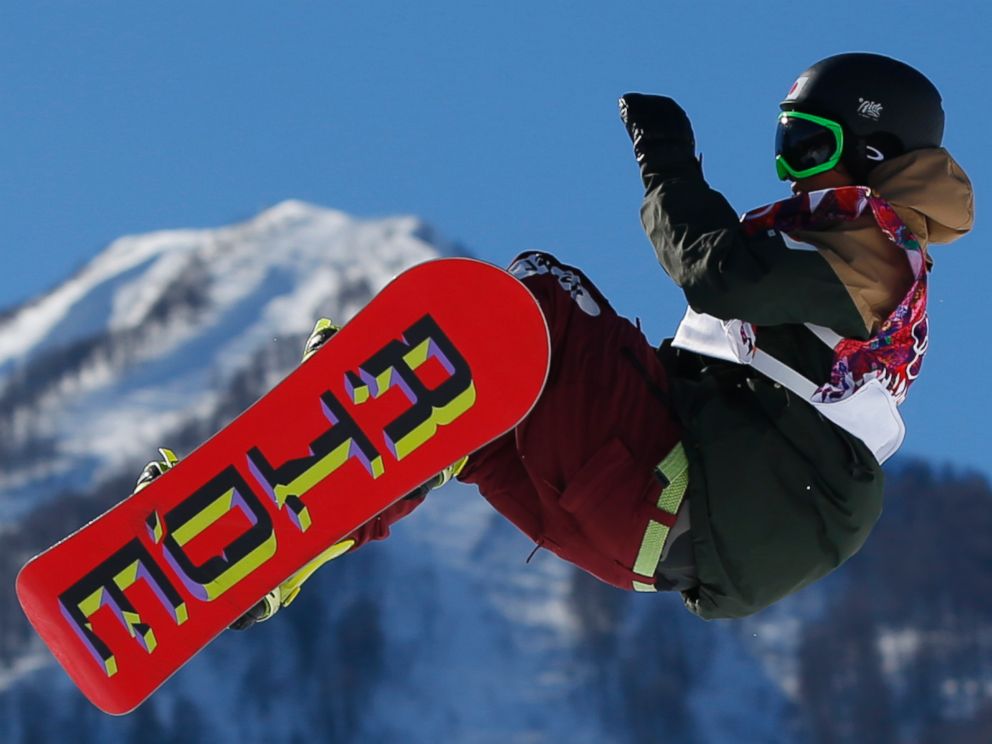 PHOTO: Japan's Yuki Kadono takes a jump during the men's snowboard slopestyle final at the Rosa Khutor Extreme Park, at the 2014 Winter Olympics, Feb. 8, 2014, in Krasnaya Polyana, Russia.