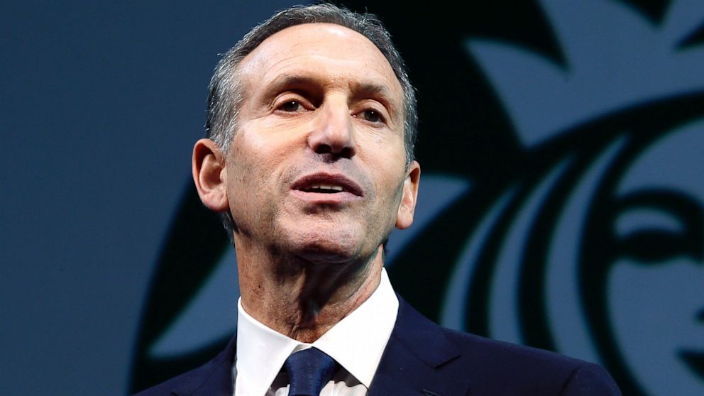 Starbucks CEO Howard Schultz speaks at the company's annual shareholders meeting, March 20, 2013, in Seattle, Wash. 