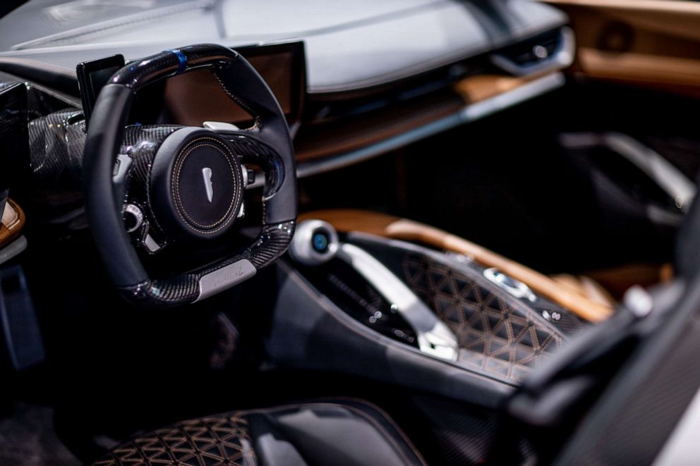 PHOTO: The interior of the Battista hypercar. 