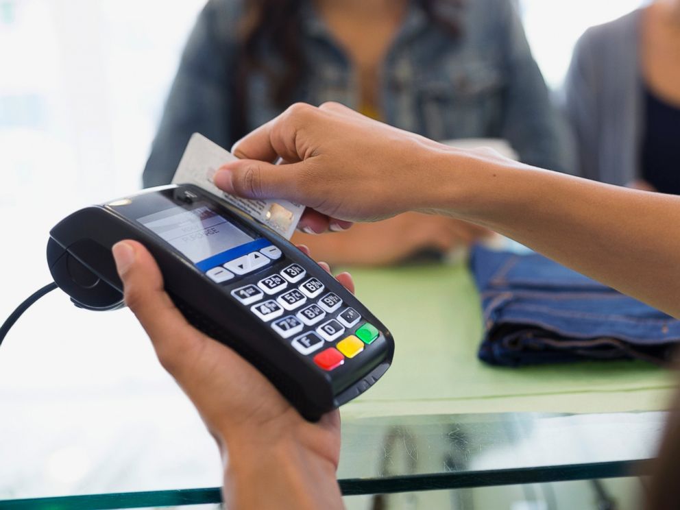 PHOTO: A credit card is used for a purchase in this undated file photo.