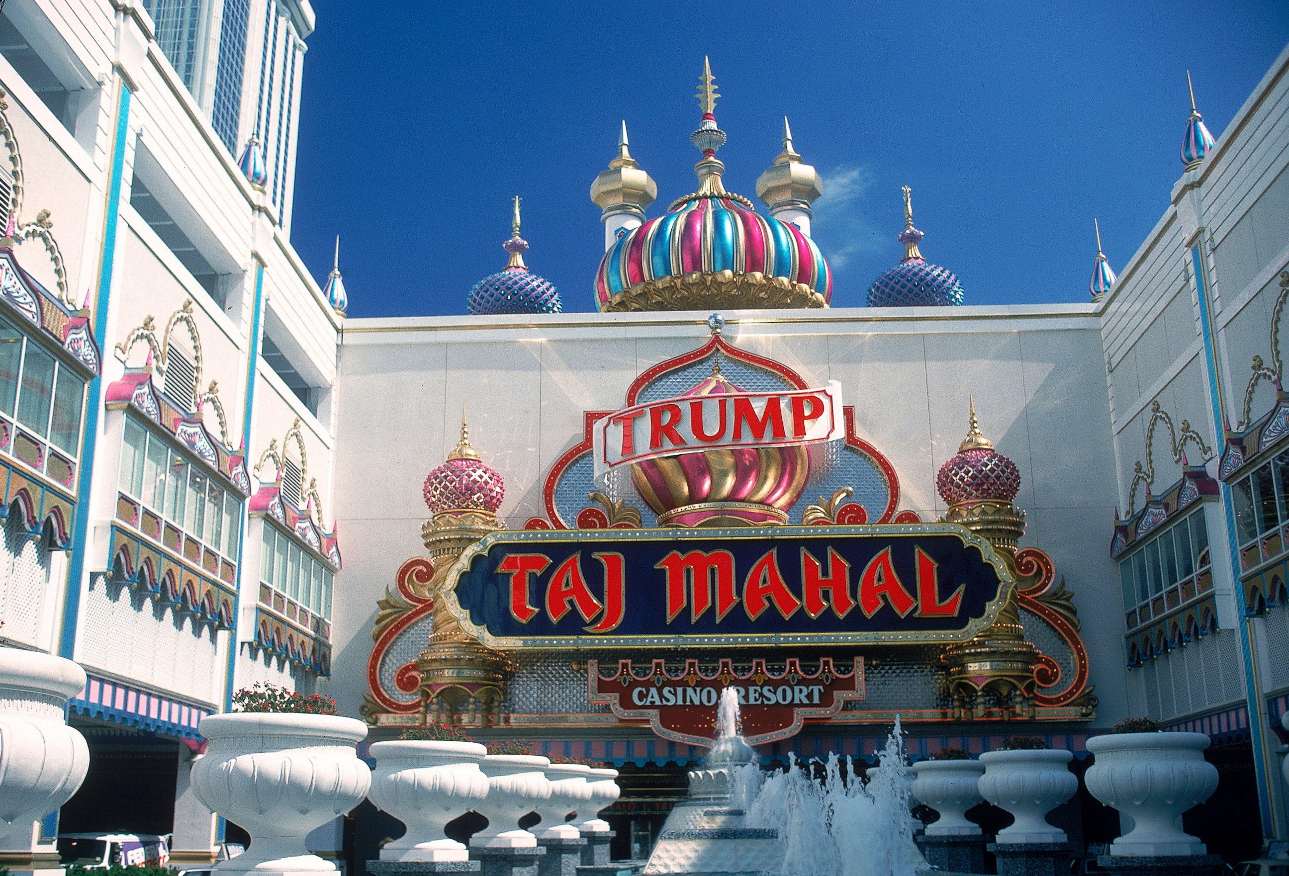 PHOTO: Exterior of Donald Trump's Taj Mahal casino and hotel resort.
