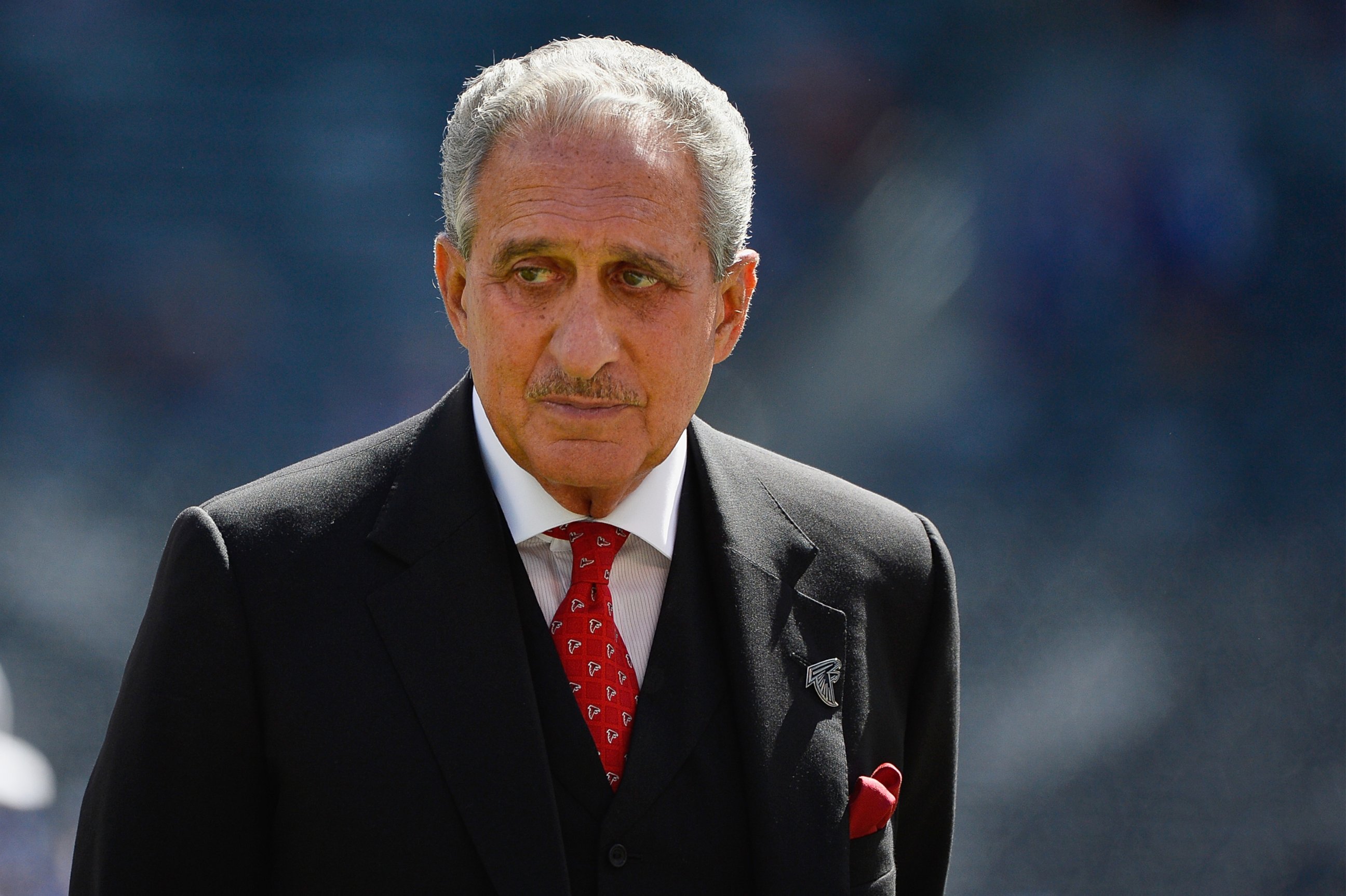 PHOTO: Arthur Blank owner of the Atlanta Falcons looks on prior to a game against the New York Giants at MetLife Stadium on Sep. 20, 2015 in East Rutherford, N.J.