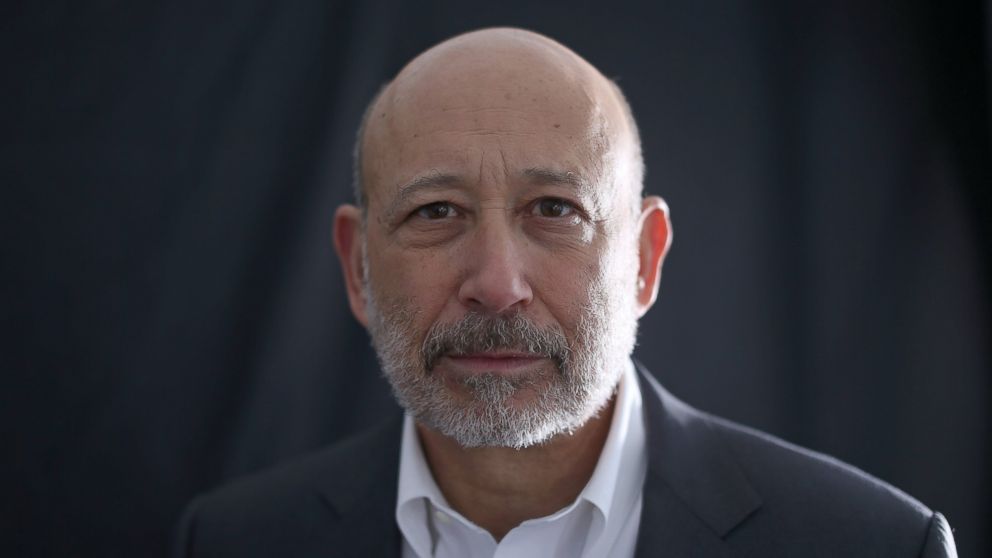 Lloyd Blankfein, chief executive officer of Goldman Sachs Group Inc., poses for a photograph following an interview in Davos, Switzerland, Jan. 23, 2015.