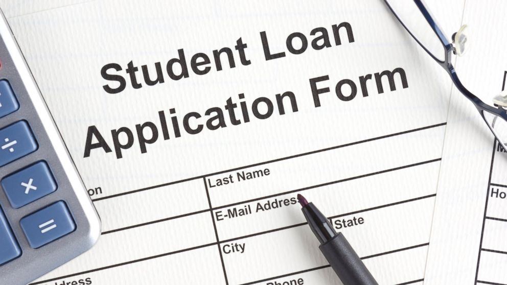 PHOTO: A stock image of a student loan application form. 