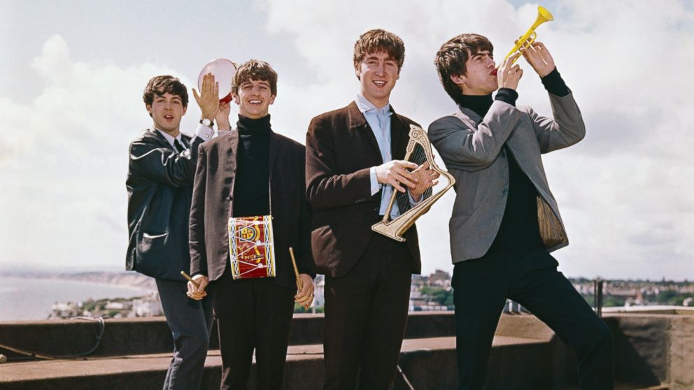 PHOTO: Paul McCartney, Ringo Starr, John Lennon and George Harrison in England in 1964. 