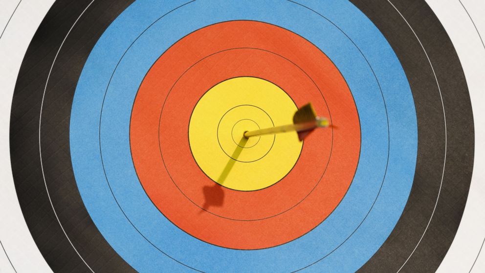 In this stock image, a bullseye is pictured. 