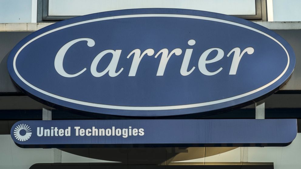 The Carrier logo is pictured here in this undated file photo.