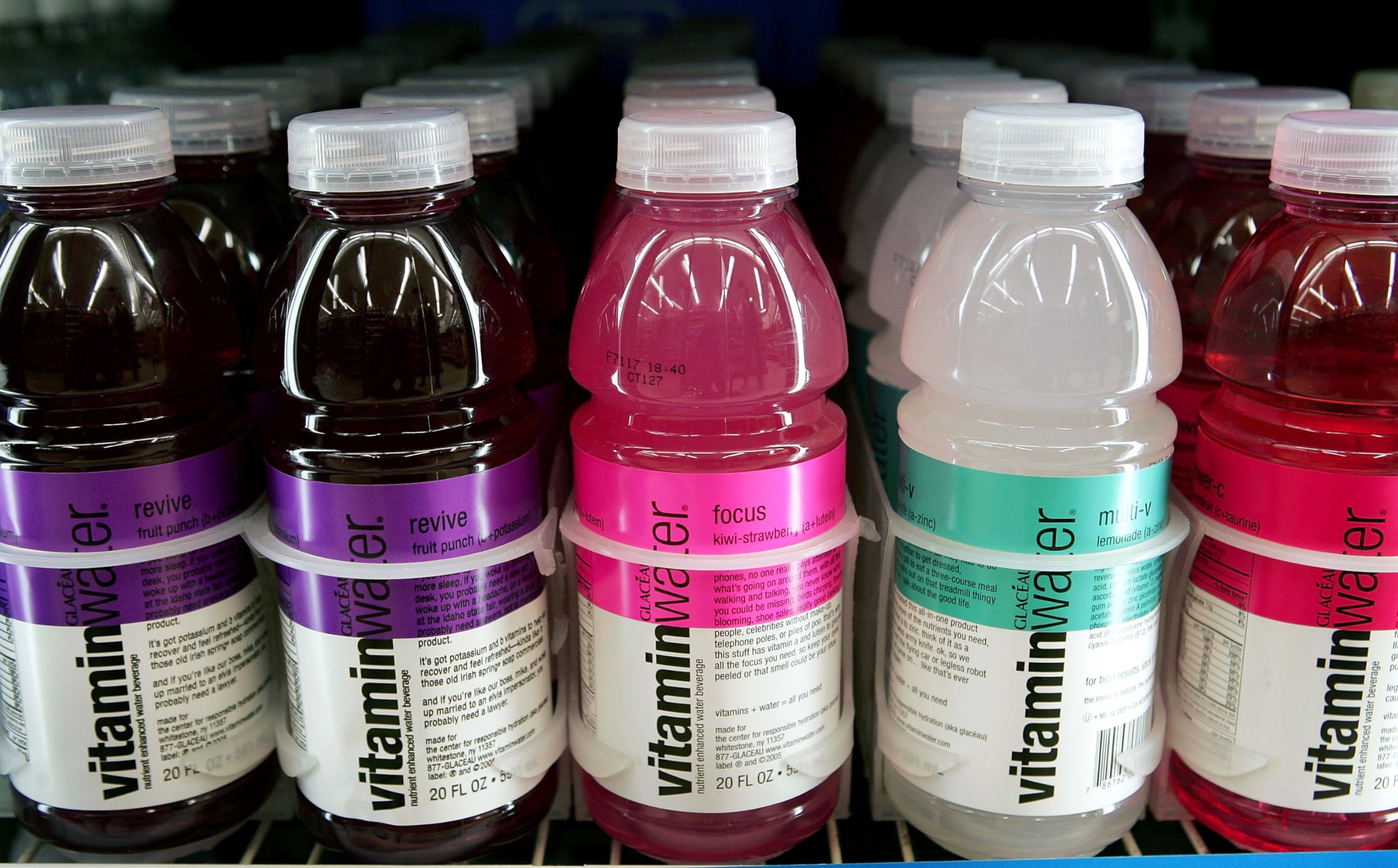 PHOTO: Vitaminwater beverages are offered for sale at a Walgreens store May 25, 2007 in Chicago.
