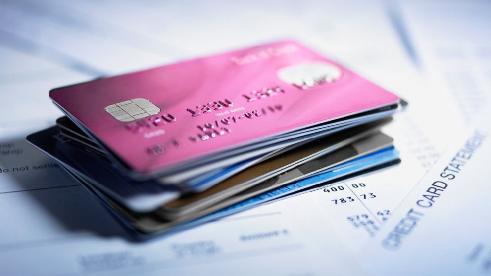 A stack of credit cards are seen in this undated file photo.