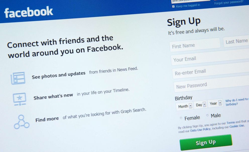 PHOTO: A stock photo showing the social networking site Facebook.