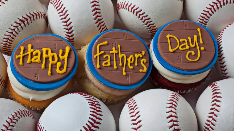 Father's Day cupcakes are pictured in this stock photo. 