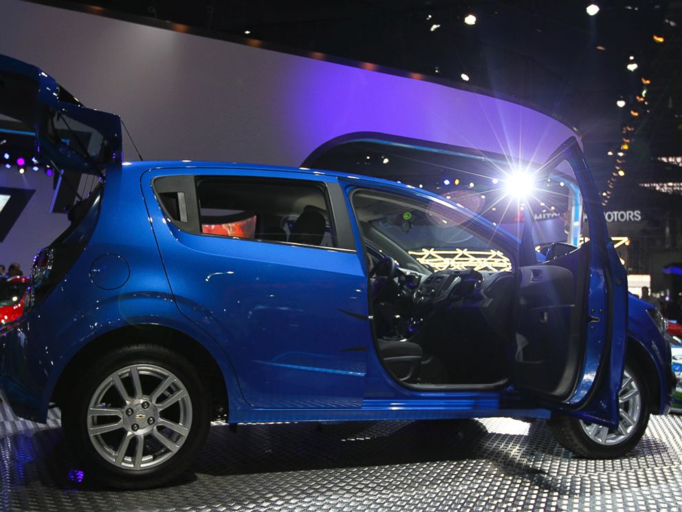PHOTO: A Chevrolet Sonic is displayed during the 27th Sao Paulo International Motor Show at Anhembi Exhibition Center, Oct. 26, 2012, in Sao Paulo.