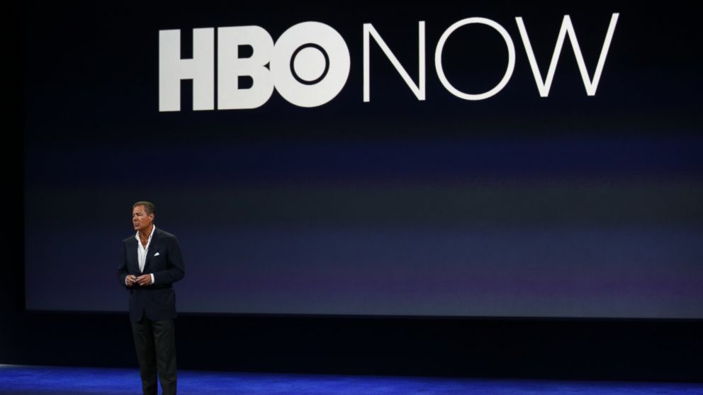 PHOTO: HBO CEO Richard Plepler speaks onstage during an Apple special event 