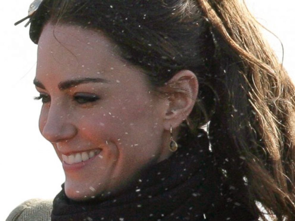 PHOTO: Kate Middleton sprays Champagne over the bow of the lifeboat as she attends the Naming Ceremony and Service of Dedication of the Atlantic 85 Lifeboat "Hereford Endeavour," Feb. 24, 2011, in Bangor, Wales.