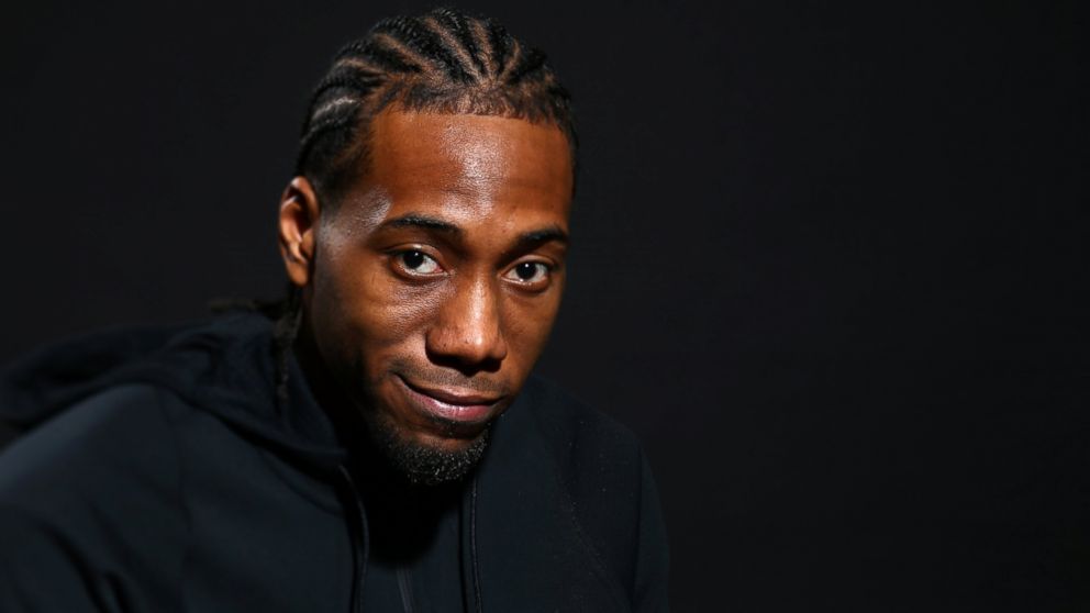 Kawhi Leonard #2 of the San Antonio Spurs poses for a portrait on Feb. 12, 2016 at the Sheraton Center as part of 2016 NBA All-Star Weekend in Toronto.