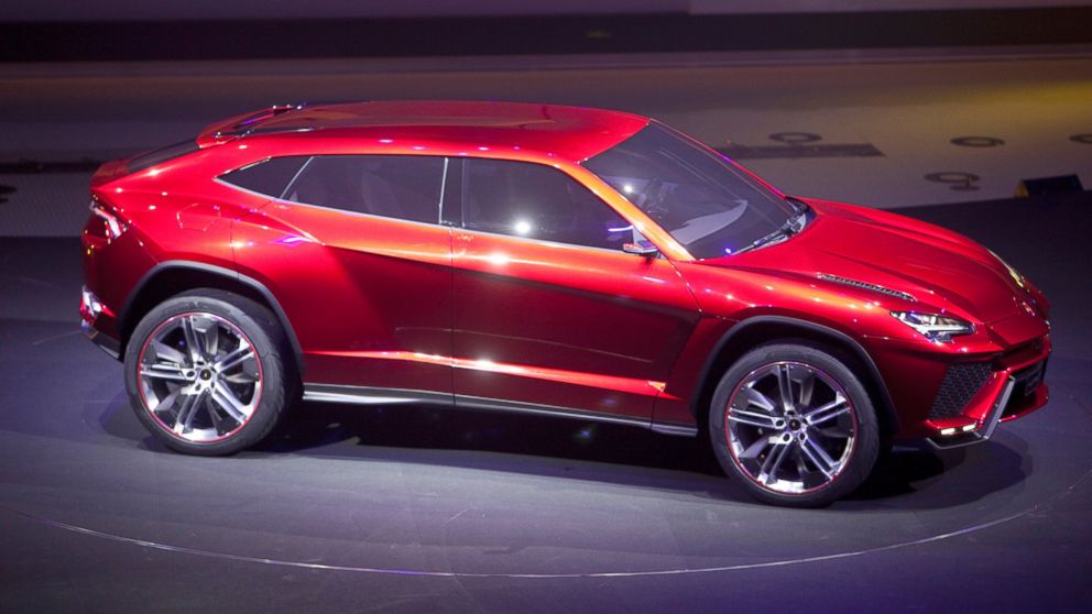 The Lamborghini SpA Urus sport-utility concept vehicle is unveiled during a Volkswagen AG event in Beijing, April 22, 2012.