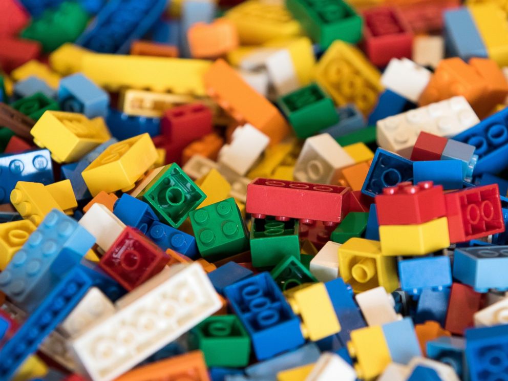 PHOTO: Lego bricks sit on a table.