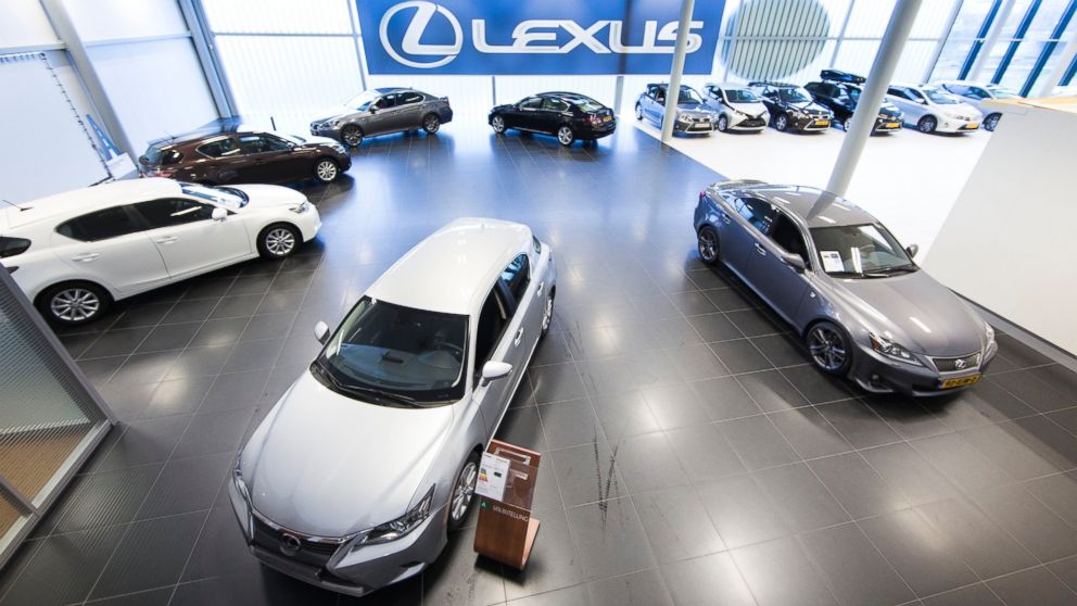 A general view of a Lexus car showroom on January 3, 2015 in The Hague, The Netherlands. 