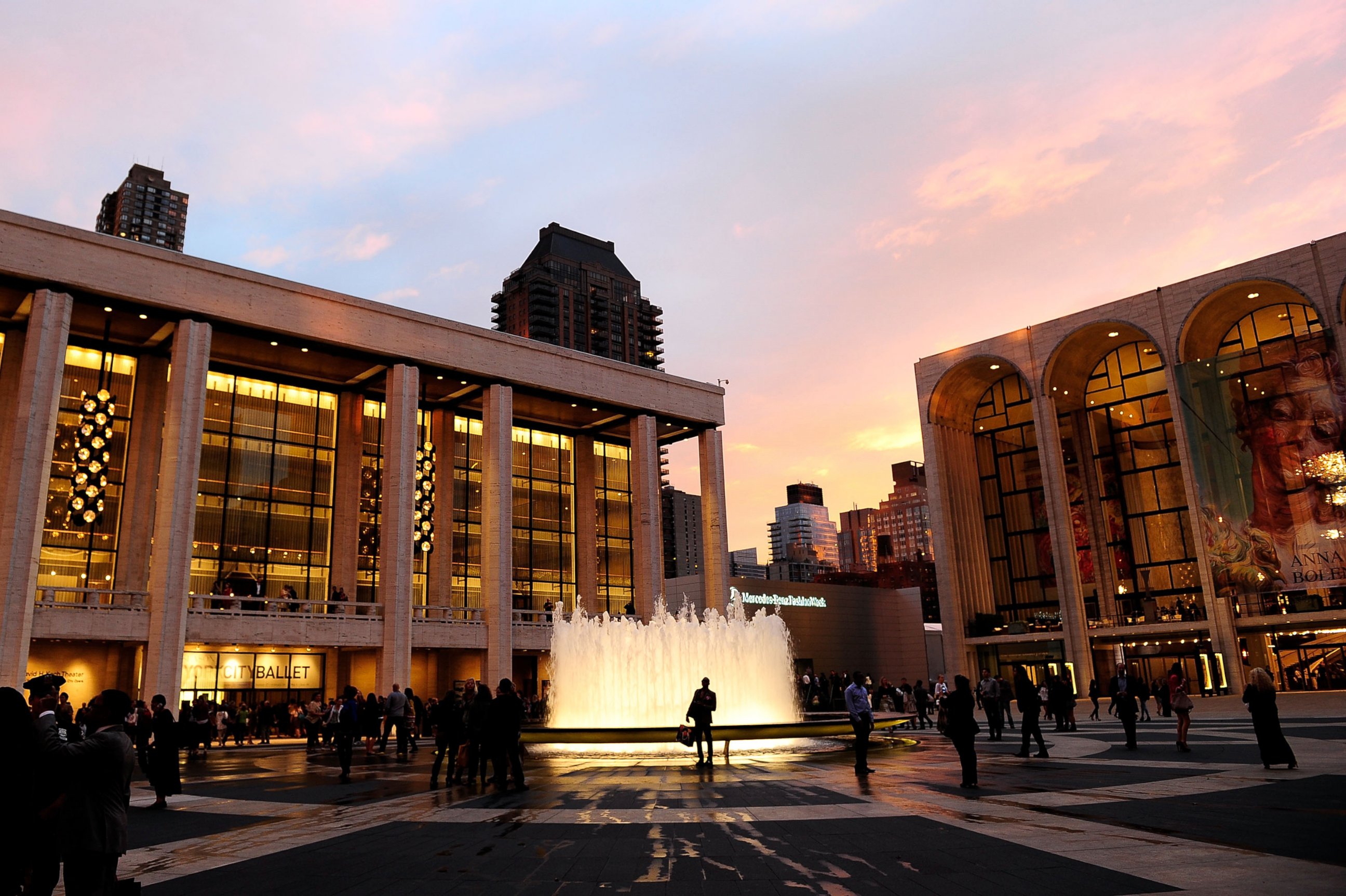 PHOTO: A view of Lincoln Center during Spring 2012 Mercedes-Benz Fashion Week, Sept. 15, 2011, in New York.