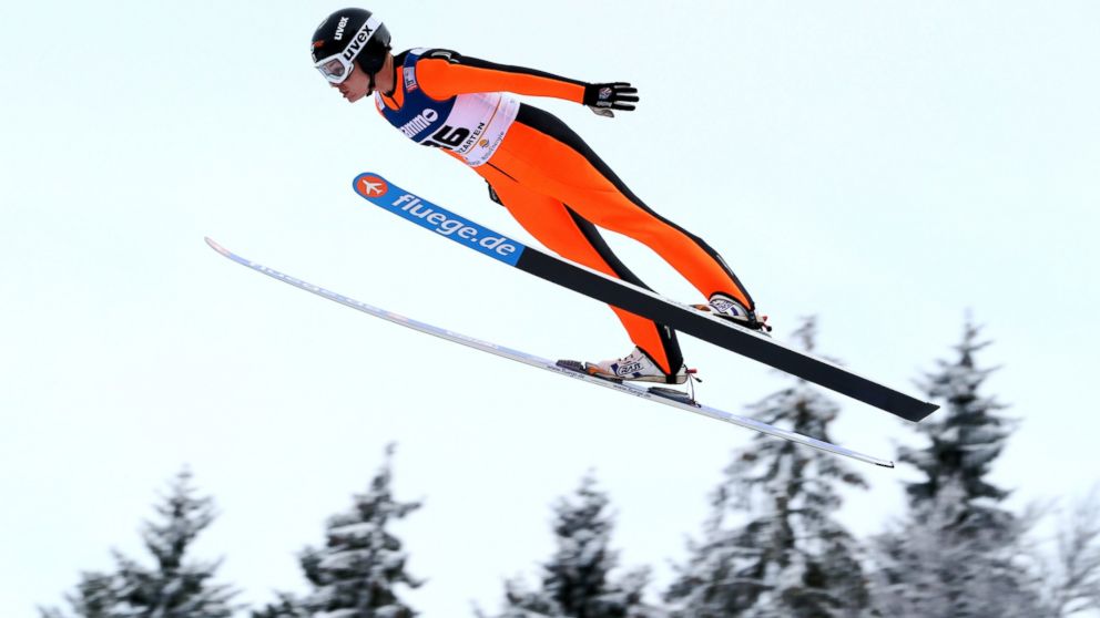 Lindsey Van of the USA competes during the during the FIS Ski Jumping World Cup Women's HS108, Jan. 12, 2013, in Titisee-Neustadt, Germany.
