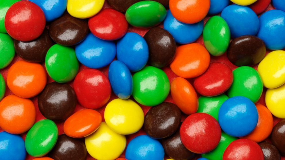 Some M&M candies' packaging includes the words, "Partially produced with genetic engineering."