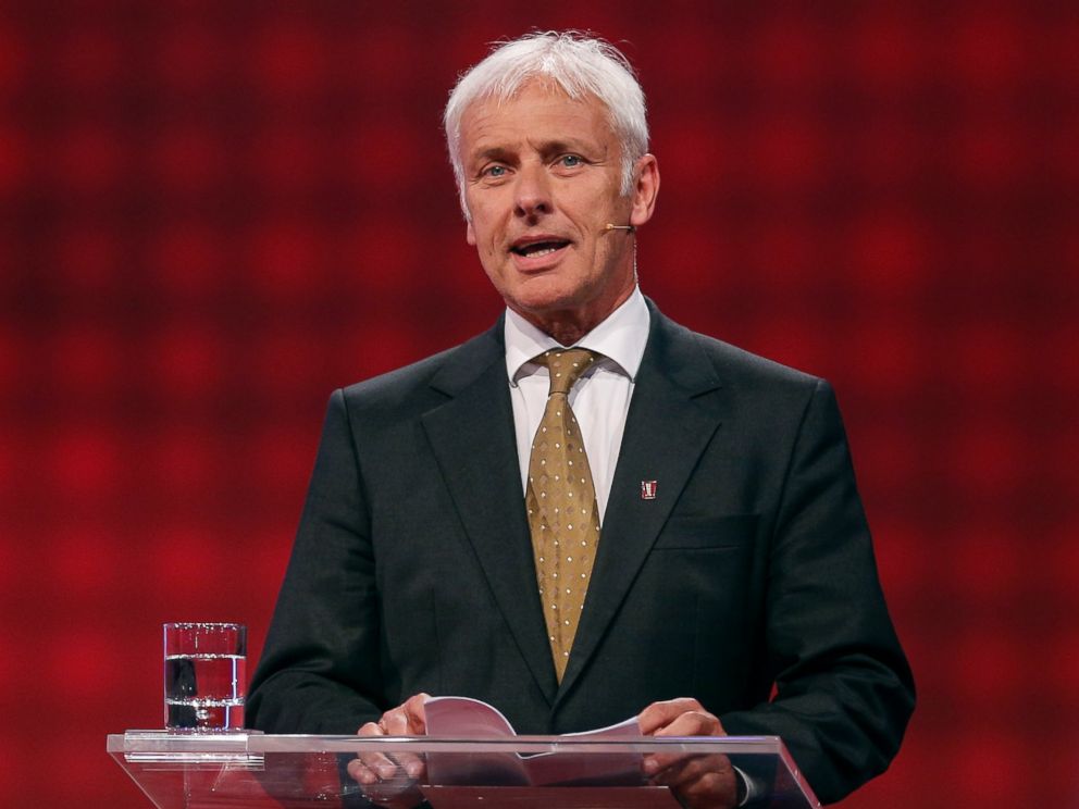 PHOTO: Matthias Mueller attends the Deutscher Gruenderpreis 2015, June 30, 2015 in Berlin.