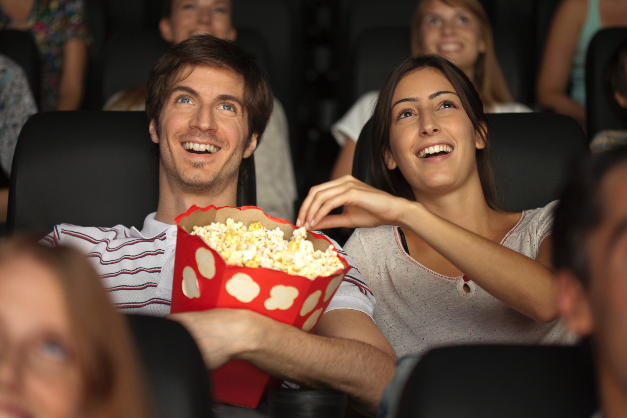 PHOTO: People are pictured watching a movie in this stock photo. 