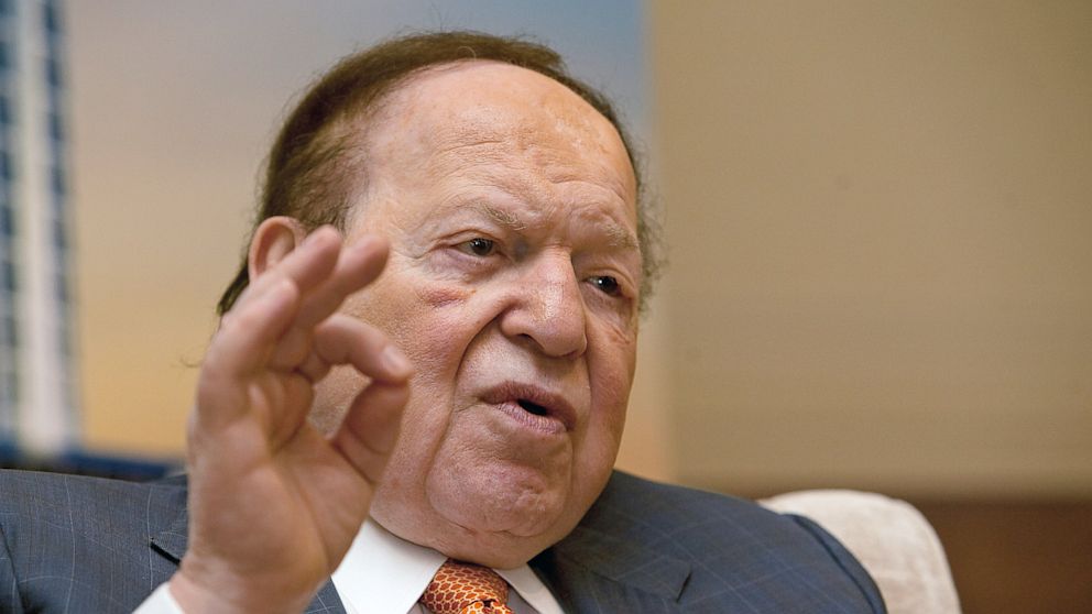 Las Vegas Sands Corp. CEO Sheldon Adelson speaks during a news conference in Macau, China, in this Sept. 20, 2012 photo.
