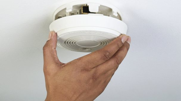 Smoke alarm detector independent ceiling smoke sensor fire sound alarm home B LD