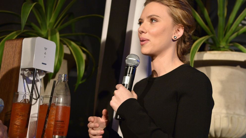 SodaStream unveils Scarlett Johansson as its first-ever Global Brand Ambassador at the Gramercy Park Hotel, Jan. 10, 2014, in New York.