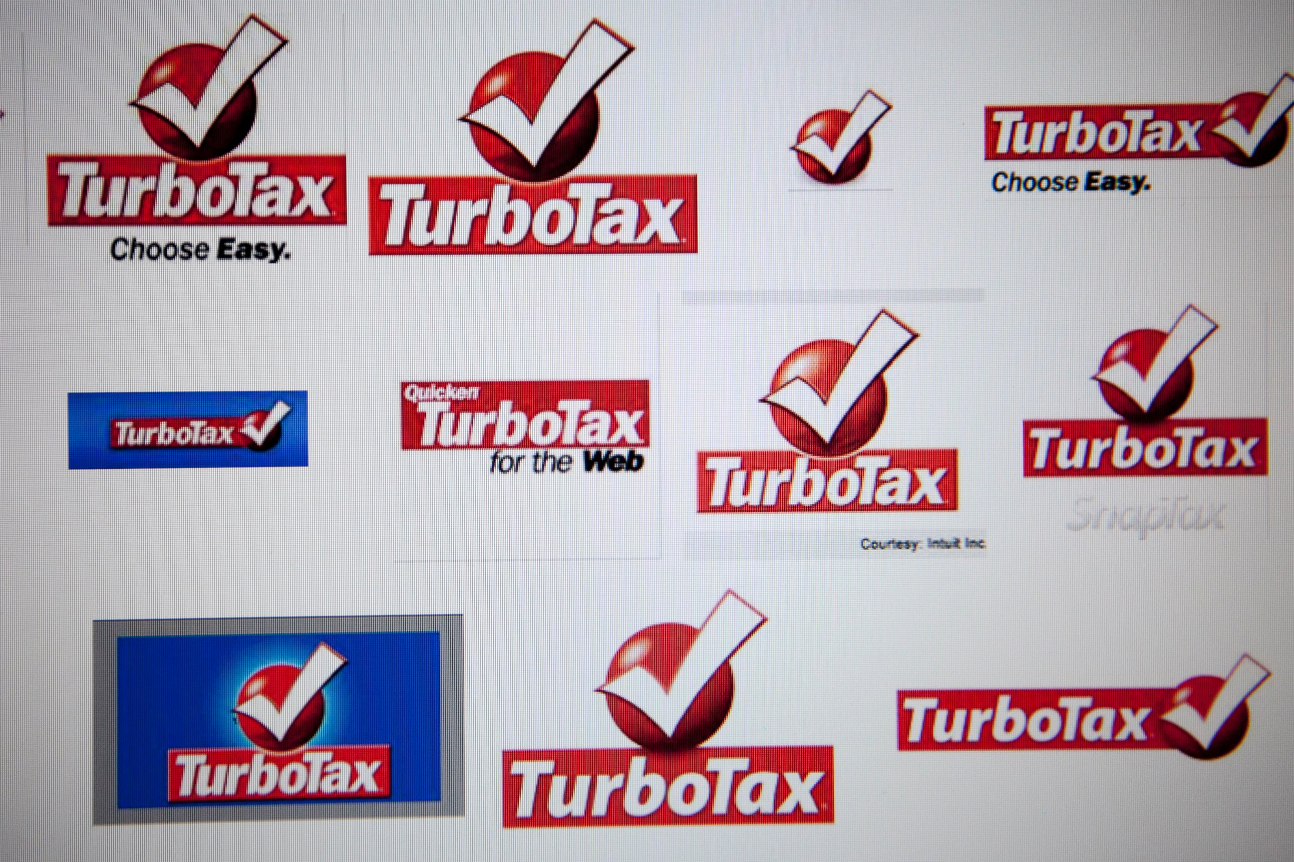 PHOTO: Intuit Inc.'s TurboTax logos are displayed on a computer monitor in Washington, D.C. on Feb. 13, 2012. 