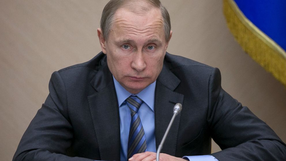 Russian President Vladimir Putin attends his weekly meeting with members of Government, March 30, 2016,in Moscow.