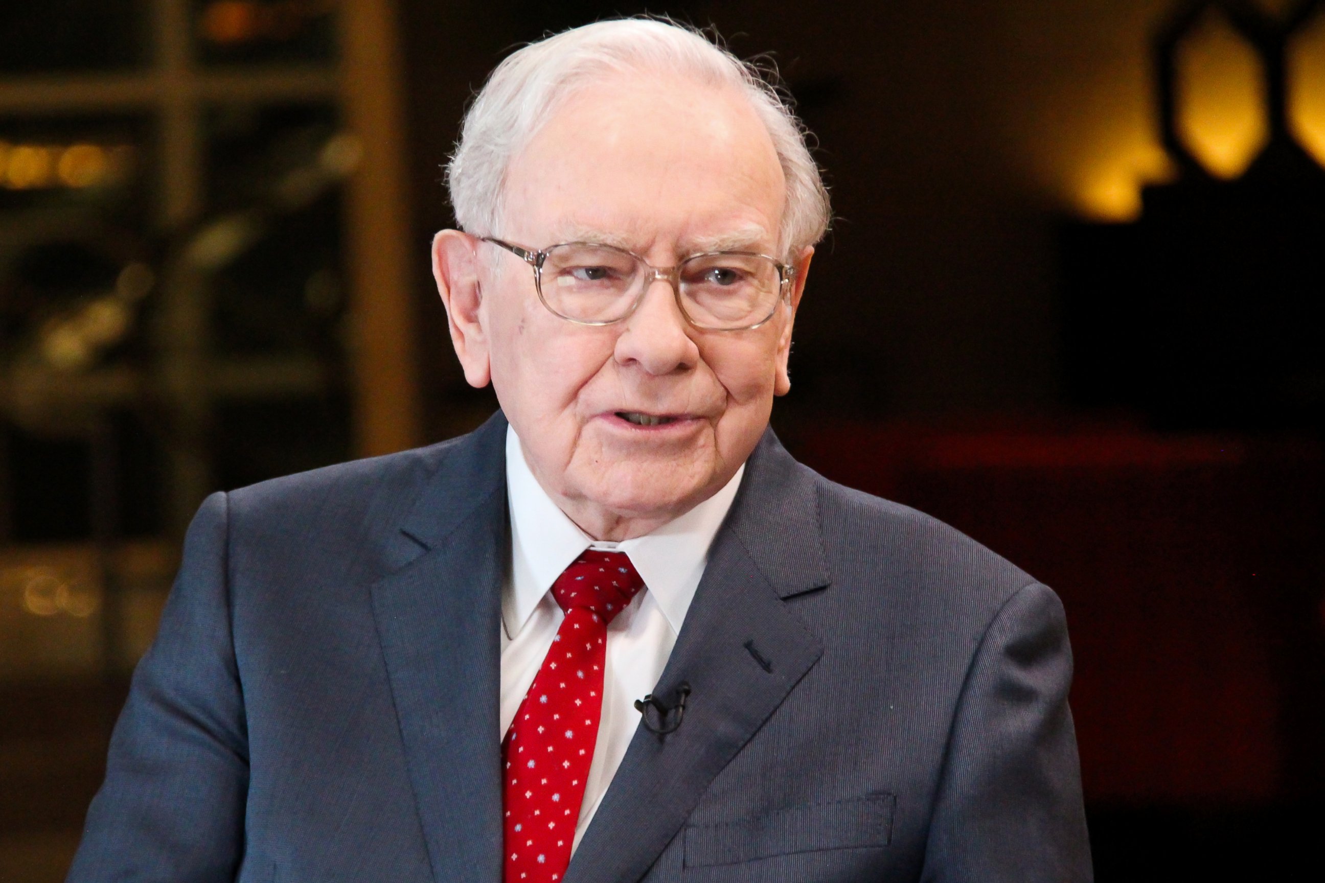 PHOTO: Warren Buffett, chairman and CEO of Berkshire Hathaway, and consistently ranked among the world's wealthiest people, is seen in an interview with Squawk Box, Feb. 29, 2016.