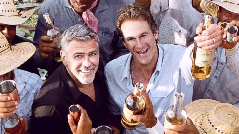A promo image of George Clooney and business partner Rande Gerber for their tequila company Casamigos. 