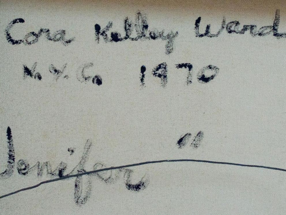 PHOTO: Artists handwritten dedications to Jenifer Gordon (Walker) on their work.
