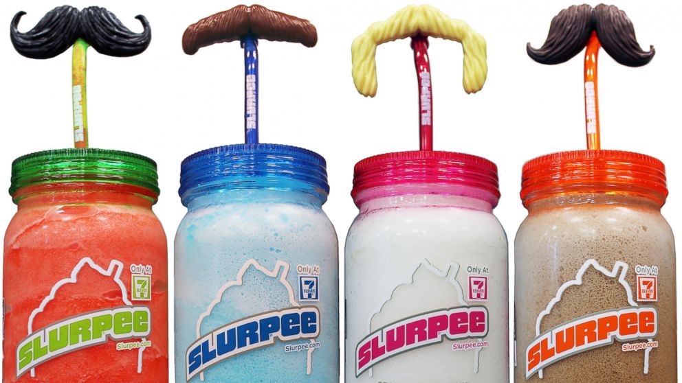 7-Eleven introduced mustache straws and mason jars for their "Slurpee Summer of Fun."
