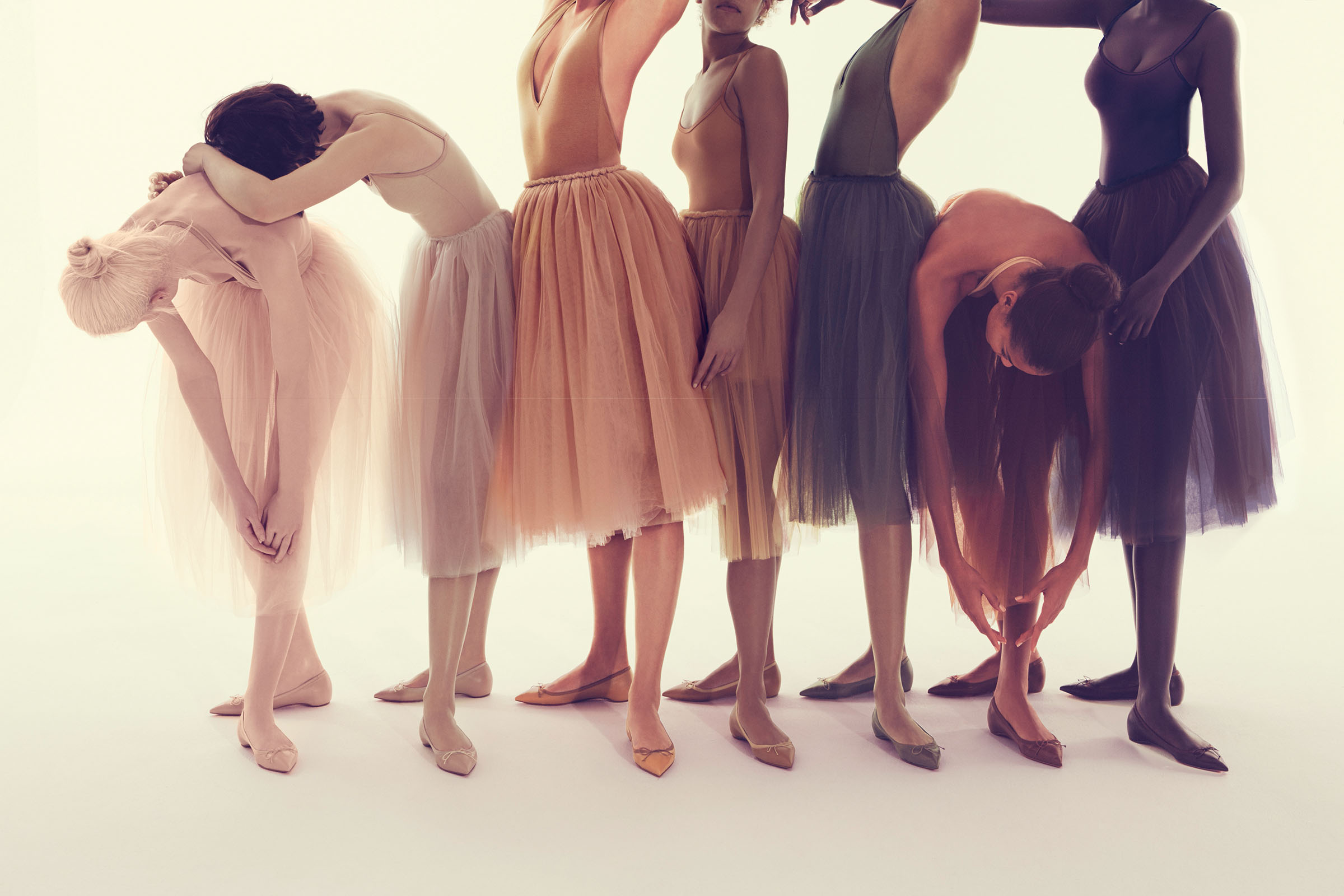 PHOTO: For Spring 2016, Christian Louboutin introduces a pointy-toe ballet flat for every skin tone.