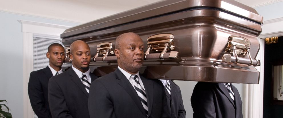 Professional Pallbearers Dance, March Caskets To The Grave - ABC News