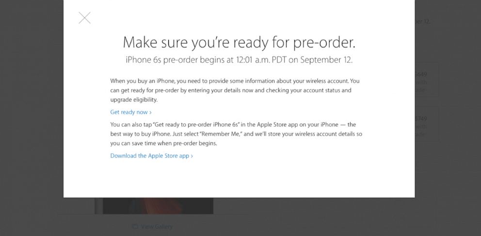PHOTO: Apple helps you prepare for iPhone pre-order.