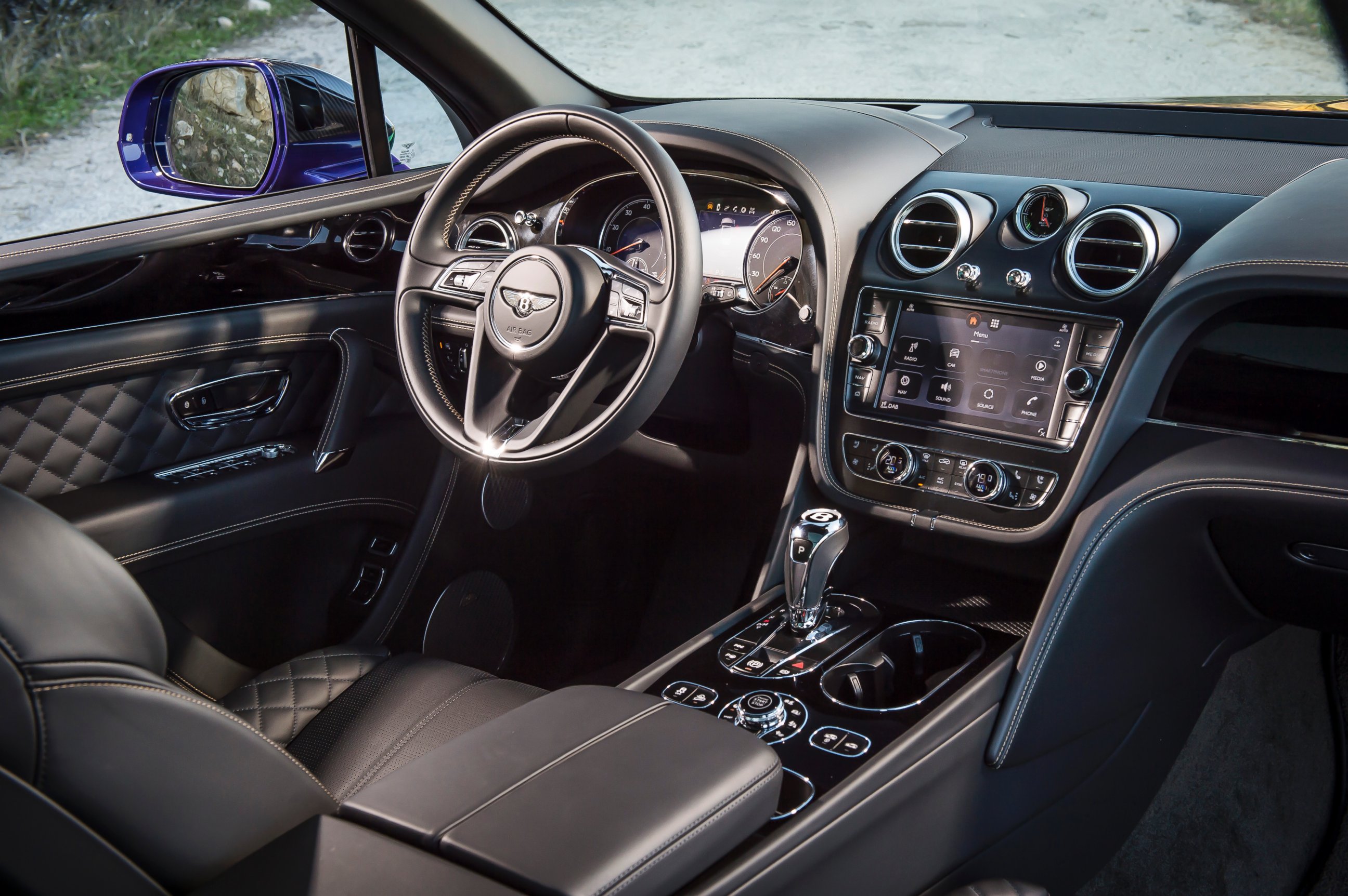 PHOTO: It takes 130 hours to build one Bentley Bentayga. The leather on the steering wheel, seats and interior are all handcrafted in Crewe, UK.