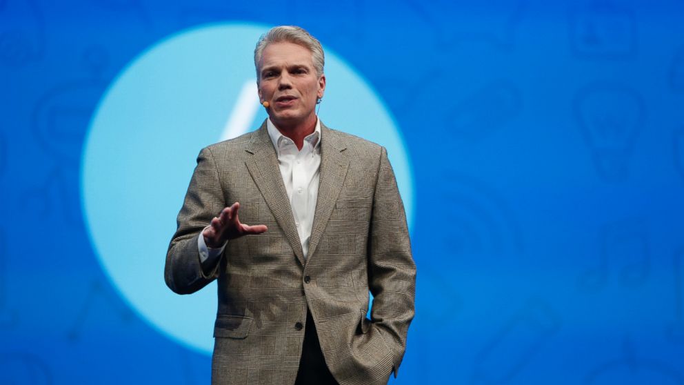 PHOTO: Intuit CEO Brad Smith, pictured at the first annual Quickbooks Connect conference hosted by Intuit in San Jose, California, writes poetry and plays the saxophone. 