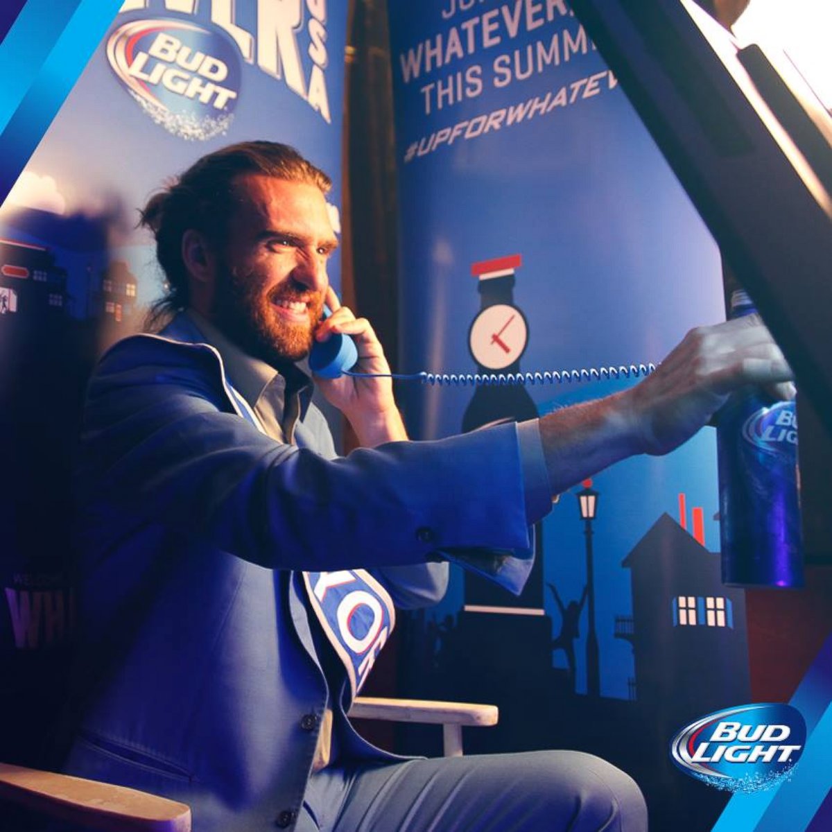 PHOTO: The "mayor" of Whatever, USA, is seen in this Bud Light promotional image. 