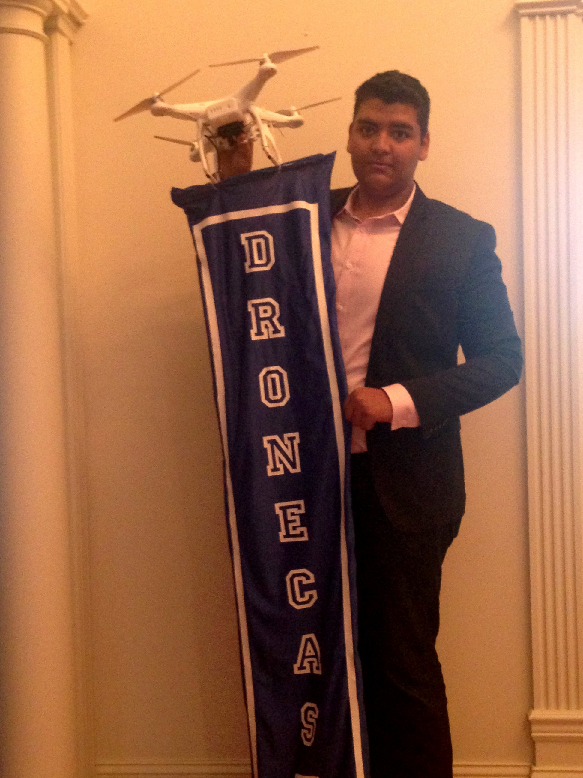 PHOTO: GauravJit Singh, the 19-year-old founder and CEO of DroneCast.